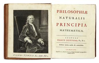 NEWTON, ISAAC, Sir.  Philosophiae naturalis principia mathematica . . . Editio tertia aucta & emendata.  1726